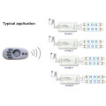 Dc12-24v, 12v / 96 watt 24 v / 192 watt 2,4g LED fernbedienung Wireless RF + 2 Kanal Controller Dimmer Für Einfarbige streifen